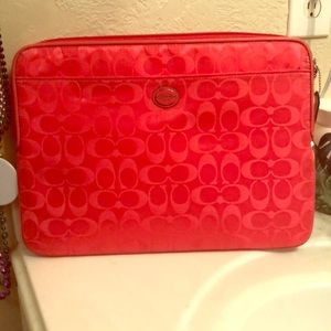 Coach laptop carrier